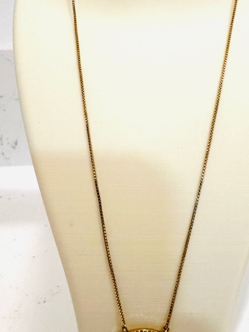 gold color Golden Hour Is My Happy Hour Medallion Necklace